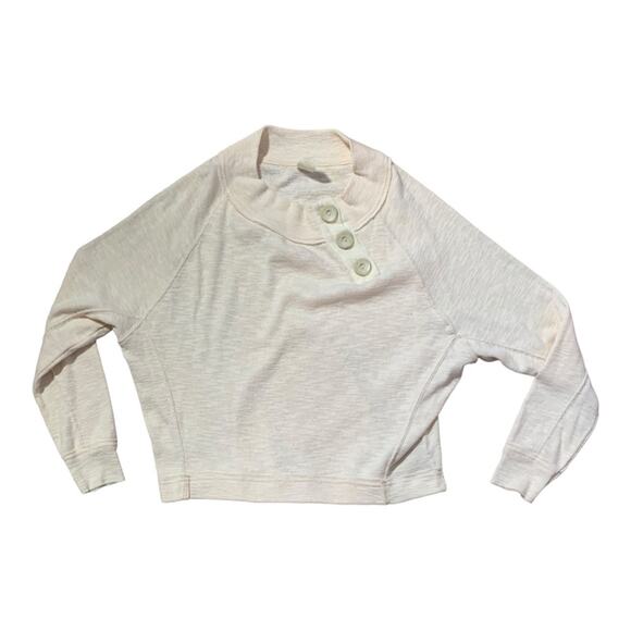 We the free womens xs extra small dalman sleeve button collar top long sleeve - Picture 3 of 7